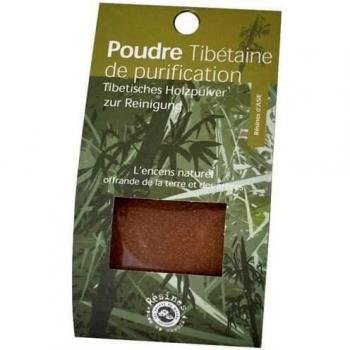 Pó de Incenso Natural Tibetano para Purificação - 40 g - Junípero, Mirra, Rododendro
