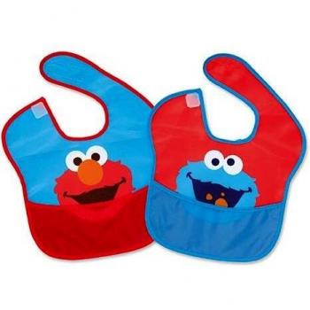 Pack 2 Baberos Elmo y Monstruo de las Galletas deBarrio Sésamo Molto