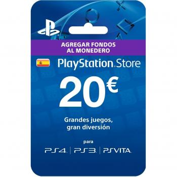 Sony PlayStation - Tarjeta Prepago de 20 Euros para PS4, PS3 y PSVita