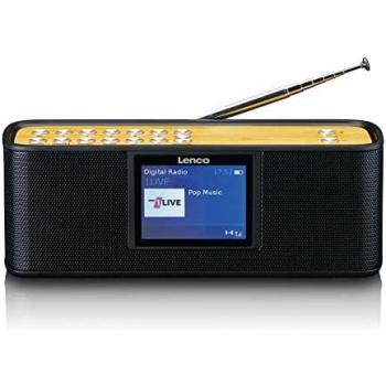 Lenco PDR-045BK Radio DAB+ Bluetooth 5.0 Portátil Digital Negro