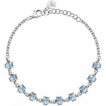 Pulsera Morellato Colori de acero con piedra preciosa azul