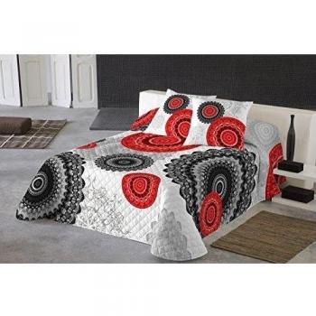 NATURALS Colcha Karma Gris / Rojo Cama 150