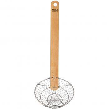 KitchenCraft World of Flavours Chinese Spider Skimmer with Bamboo Wood Handle, 33 cm