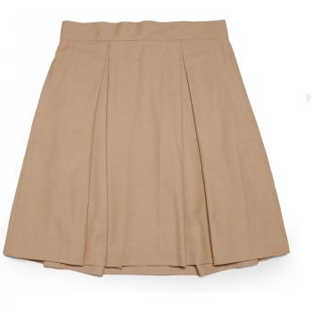 Max&Co Technical Cotton Beige Skirt for Girls, Blue Double-Breasted Trench Coat for Kids (Size 16)