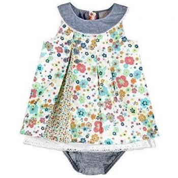 Boboli Vestido Batista - Talla - 9m Para Bebé Niña