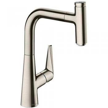 Hansgrohe 72822800 Grifo de cocina, Acero, 220 mm