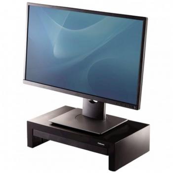 Soporte para monitor Designer Suites con ajuste de altura y organizador de cables