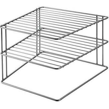 Metaltex Palio Rinconera de 3 Alturas para Platos, Color Gris