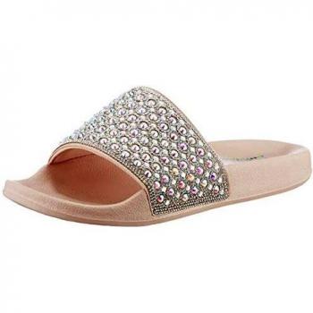 SKECHERS Women's POP UPS Femme Glam Sandal, BLSH, 5 UK