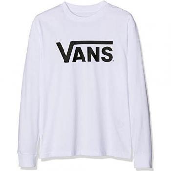 Vans Classic LS, Camiseta para Niños, Blanco