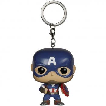 Funko 192 - Llavero Miniatura Pop, Marvel: Vengadores 2 - Figura de Capitán América