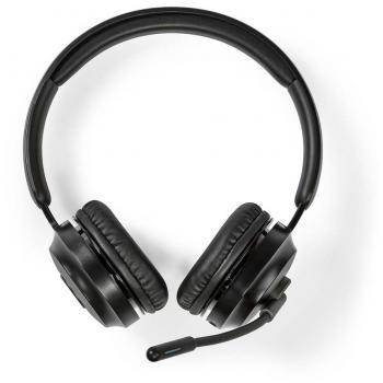 Auriculares Bluetooth On-Ear Nedis CHSTB310BK con Micrófono Plegable, Inalámbricos, USB-C, Color Negro