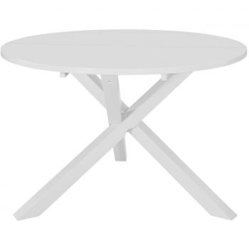 Mesa de comedor MDF blanca 120x75 cm