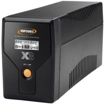 SAI Interactivo INFOSEC X3 EX LCD-USB 500 Negro