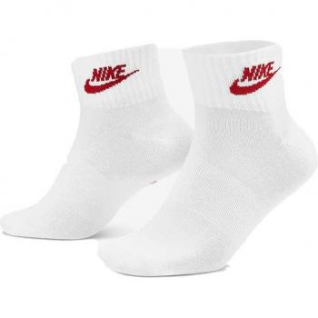 Nike Everyday Essential Unisex Ankle Fitness Socks - 3 Pairs (Gray/White/Black)