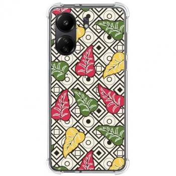 Funda Silicona Antigolpes con Diseño de Flores para Xiaomi Poco C65