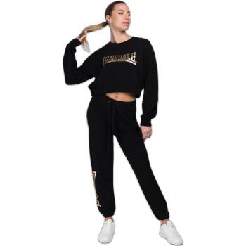 Lonsdale Culbokie Women's Cropped Black Sweatshirt
