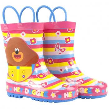 Hey Duggee Girls Waterproof Rubber Rain Boots