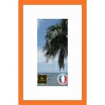 Marco de fotos para pared, 14 x 29 x 14 x 29 marco, moderno, 2,3 cm de longitud, de madera, madera, Orange-6, Passe-Partout Super Blanc