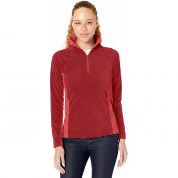 Columbia Glacial IV Jersey Polar con Media Cremallera para Mujer, Color: Rojo