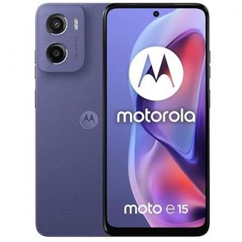 Smartphone Motorola Moto E15 6.67 Dual SIM 64GB Azul Denim 4G Android 14 USB Tipo-C 5200 mAh