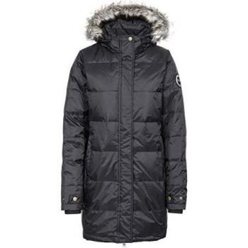 Trespass Ophelia - Chaqueta de plumón impermeable para mujer con capucha extraíble, Mujer, Chaqueta con capucha extraíble., FAJKDON20005_BLKM, negro, M