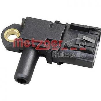 Sensor de presión de gas de escape METZGER 0906404, tipo: Sensor, características: medición de presión en el sistema de escape, compatible con vehículos diésel y gasolina, diseño robusto para alta temperatura y condiciones extremas