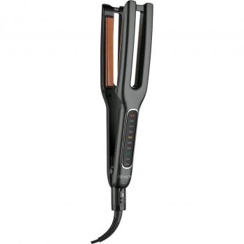 Revlon RVST2204 Copper Ceramic Dual Plate Straightener, Caliente, Negro, LED Display, 10 Ajustes de Velocidad, 1 UN (1.0 pieces)