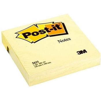 Post-It 5635-XL - Pack de 1 bloc de notas adhesivas, 100 x 100mm, color amarillo