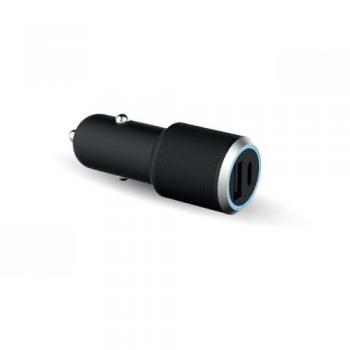Cargador Doble para Auto Force Power Lite 37W (12W + 25W) con Power Delivery - Negro