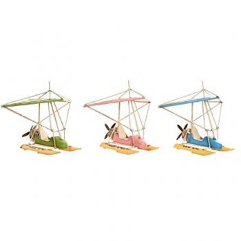 Figura Decorativa DKD Home Decor 32,5 x 20,5 x 24 cm Azul Rosa Verde Vintage (3 Piezas)