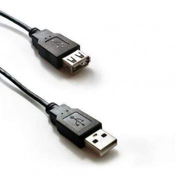 Cable Prolongador USB 2.0 A/A M/F 3m Negro Atlantis Land P019-UB2-AAMF-3