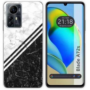 Funda de Silicona para Zte Blade A72s con Diseño de Mármol 01
