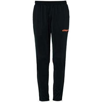 uhlsport Stream 22 Track Pants Pantalón, Unisex niños, Black/Fluo Orange, 128