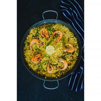 Cazo Antiadherente para Paella World of Flavours, Negro, Ø 46 cm