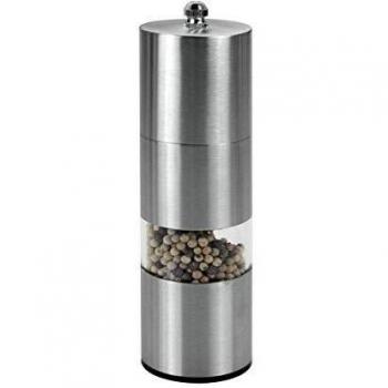 Metaltex Molinillo Sal Y Pimienta INOX/ACRIL, Acero Inoxidable, Plata, 16 Centimeters