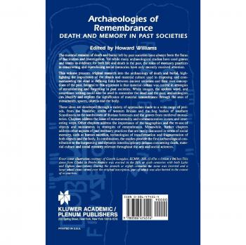 Archaeologies of Remembrance: Death and Memory in Past Societies (Springer Edition)