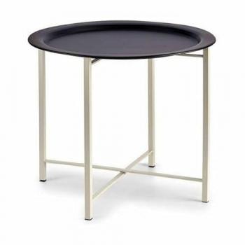 Mesa auxiliar Gift Decor Blanco Negro Metal 52 x 44 x 52 cm (4 Unidades)