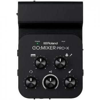Mezclador de audio para smartphones Roland GO:MIXER PRO-X | Conecta y mezcla hasta 7 fuentes de audio | Añade audio con calidad de estudio a tu contenido y transmisiones en redes sociales