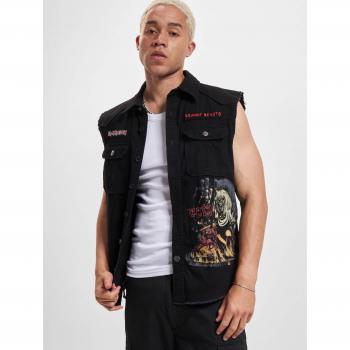 Brandit Iron Maiden Vintage Sleeveless Vest - Black - 3XL - 100% Cotton