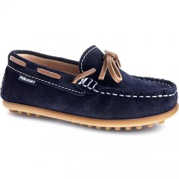 Mocasines Niño Pablosky de Piel Azul marino 128026