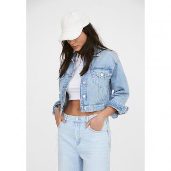 Boxy Fit Blue Denim Jacket XS