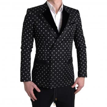 Dolce & Gabbana Black Slim Fit Double Breasted Blazer - IT46 | S