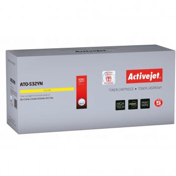 Toner Activejet ATO-532YN Compatible OKI 46490401 Amarillo 1500 Páginas