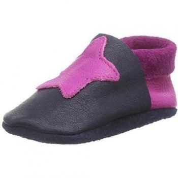 Pololo POLOLO Kleiner Stern - pantuflas de cuero Niños^Niñas, color azul, talla 20/21