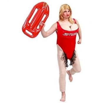 FIESTAS GUIRCA Costume bagnino bagnina salvataggio Guarda spiaggia con peli