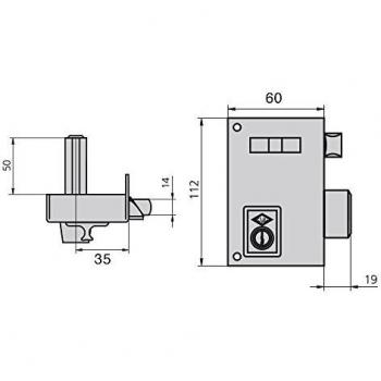 Cerradura Cvl 56a/60/he Izquierda