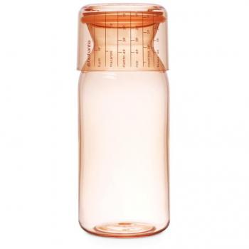 Brabantia Bote con Taza Medidora 1.3 l, Rosa, 9.4x9.4x24 cm