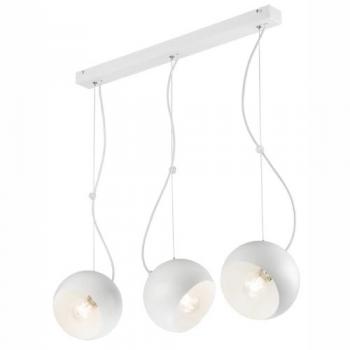 Lámpara de Suspensión Inez, Metal Blanco, 70x70x70 cm