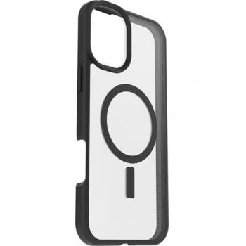 Funda OtterBox React MagSafe para iPhone 16 Plus - Transparente/Negra, Resistente a golpes